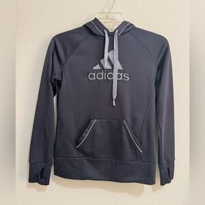 Adidas Child Black & Gray Hoodie Sz M